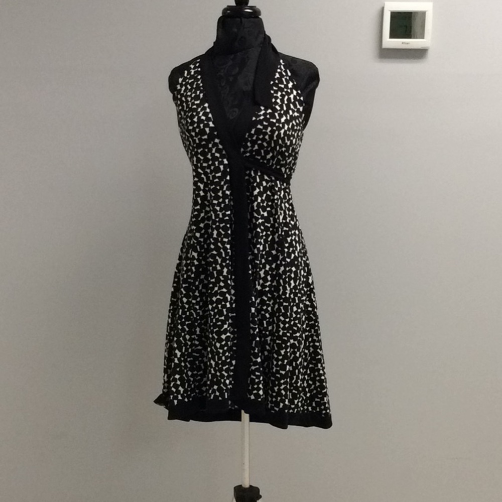 BCBG Maxazria Halter Wrap Dress
